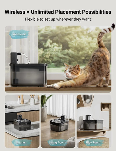 DigGizMox® FreshFlow: The All-in-One Cat Hydration Station